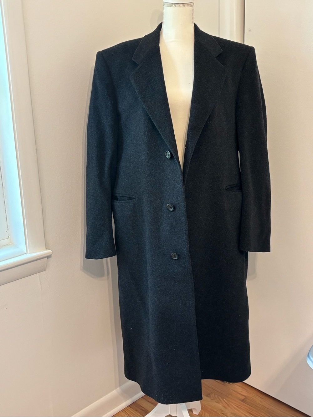 Vintage Cashmere Italian Men's coat Mark Alexander